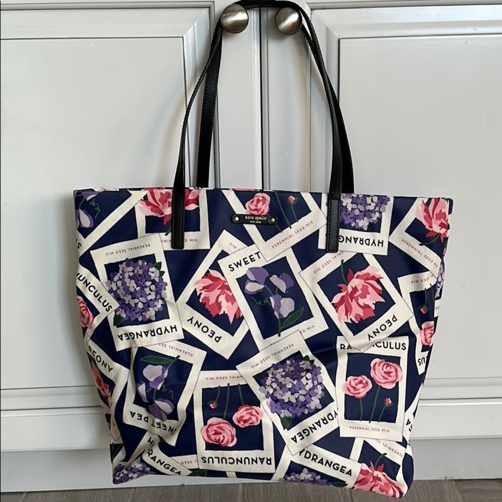 Kate spade flower tote bag